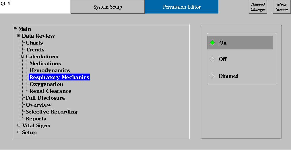 Menntor X7 Service Manual Permission Editor In the Permission Editor panel you can define which Menntor X7 functions are available. By default, access to all functions is available.