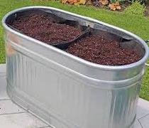 There are many possible containers for gardening.