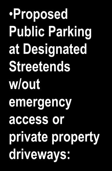 w/out emergency access or private property