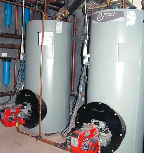 HEV Series Gas or Oil fired Hot Water System The Edwards HEV series water heaters are a specially designed, high efficiency system for commercial and industrial hot water applications.