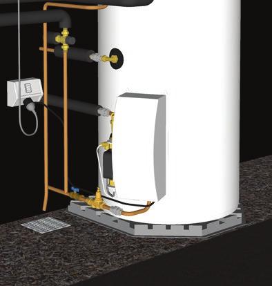 Split (pumped) system: With this type, the water storage tank is located on the ground next to the premises and the solar collector panels are located