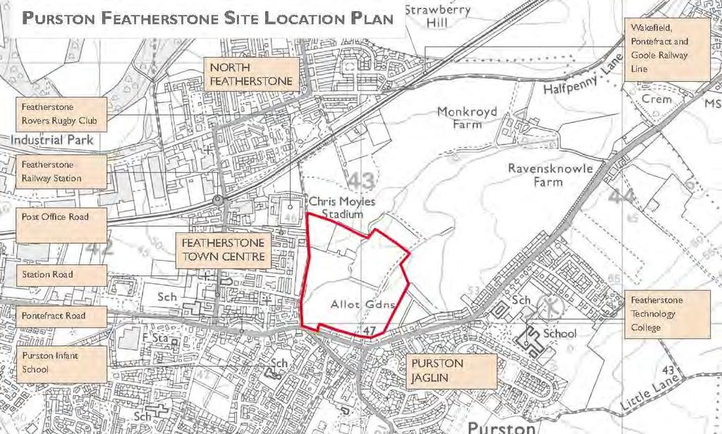Site Description The site comprises approximately 15 hectares of land on the north-eastern edge of Featherstone.