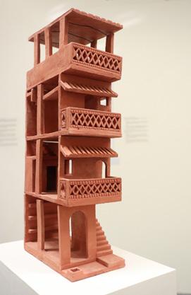 INTERACTIVE Clay Model Balconies on every floor mean that this house shows its best side to the neighbourhood.