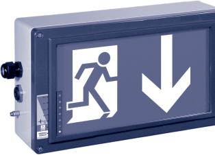 E X - E S C A P E S I G N L U M I N A I R E S Ex-Lite Metal version with LED technology for Zone 1 and Zone 21 The Ex-Lite series of explosion-protected escape sign luminaire fulfils the requirements