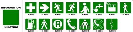 white Safety signs: colours Signs for safety: safety