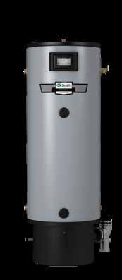 RESIDENTIAL GAS POLARIS HIGH EFFICIENCY Condensing Design Operates at up to 96% thermal efficiency which saves money on operating costs compared to a standard 80% efficient gas water heater.