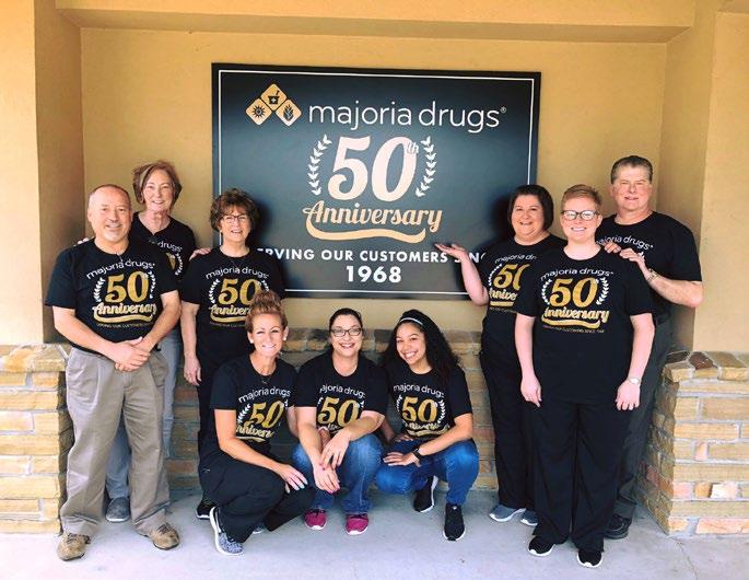 >> feature Majoria Drugs celebrates 50 years in business by Marielle Songy In 1968, Anthony Tony Majoria left his job as a pharmacist and general manager of Fasullo Drugs, a small local pharmacy
