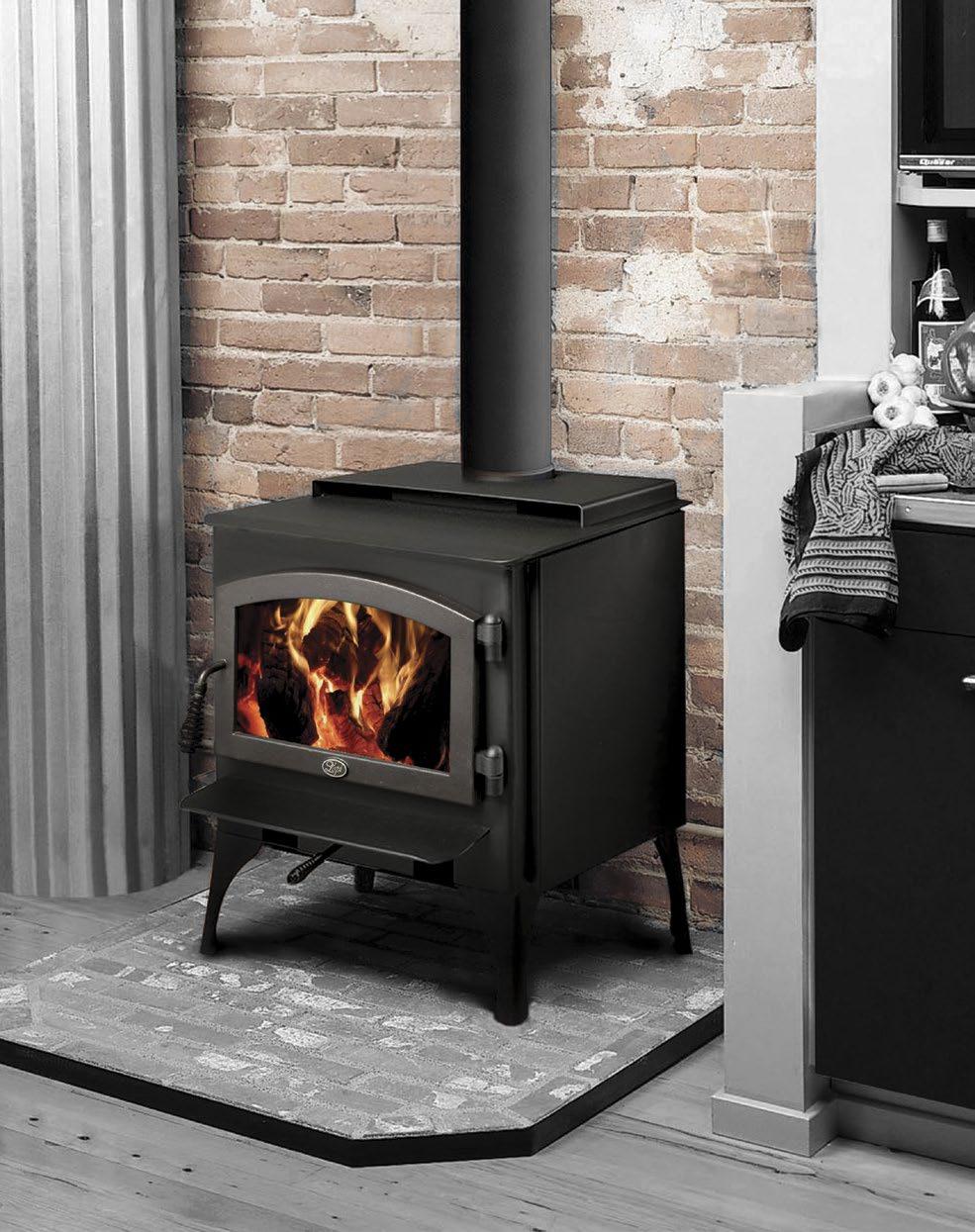 Republic 1750 The Republic 1750 wood stove offers the classic Lopi look with a radiant surface for cooking and a convection surface for warming, and it packs a powerful punch.
