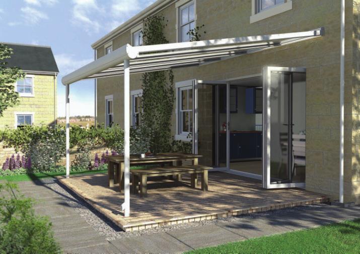 pergola outdoor living The Pergola can also be used as a patio enclosure or carport with its innovative curved aluminium beam
