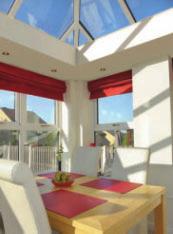 LivinRoom is a variable depth insulated perimeter ceiling, giving you an orangery