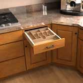 Lazy Susan Cutlery Drawer Base Pullout The convenience of this classic in-counter turntable has stood the