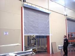 Specification Norfycurtain Fire Resistant Curtain. The fire curtain is deployed by gravity upon receipt of a fire signal or failure with the alarm system, which ensure a Fail safe system.