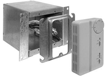 Controls, valves, motor and fan assembly are accessible by removing the access panel.