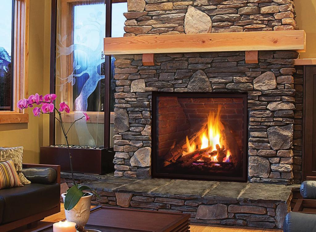 The Fireplace Log Set with Ledgestone Liner Fireplace Log Set
