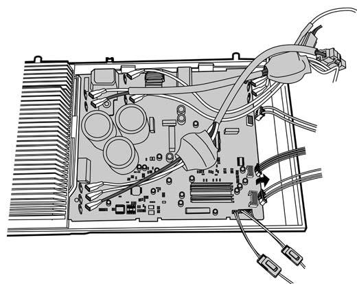 DISASSEMBLY INSTRUCTIONS (CONT) Outdoor Unit Sizes 9 12K (208 230V) (Cont) Fan Disassembly Procedure Illustration 4) Disconnect the connector for fan motor from the ele ctronic control board (see