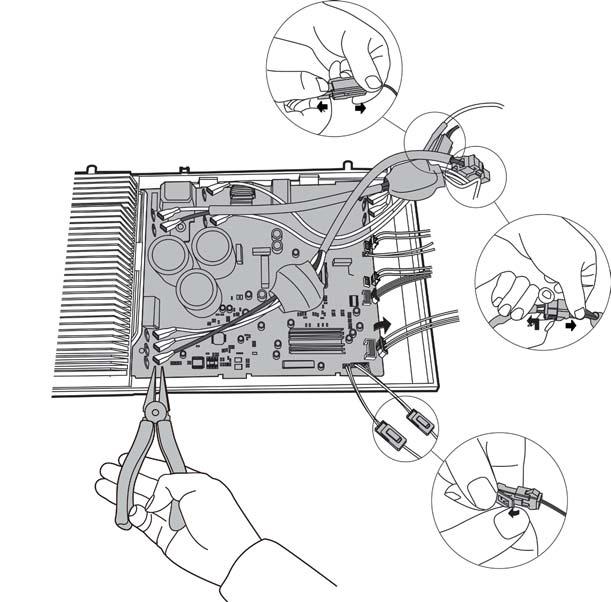 DISASSEMBLY INSTRUCTIONS (CONT) Outdoor Unit Sizes 9 12K (208 230V) (Cont) Electrical Parts TE: Remove the panel plate and fan assembly (refer to the Panel Plate and Fan Assembly sections) before
