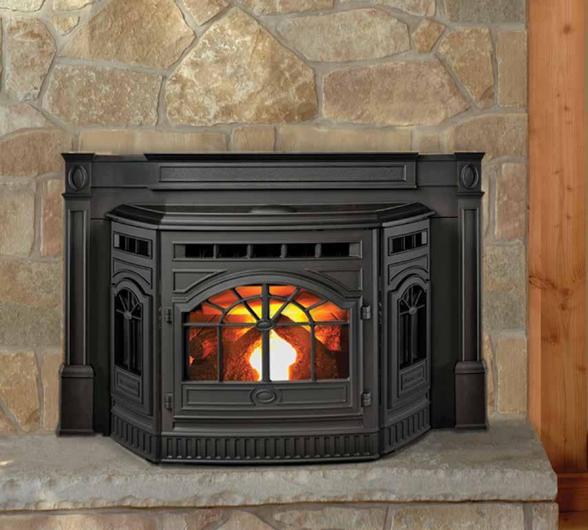 CASTILE INSERT ORIGINAL ENERGY Standard: Wall Thermostat CASTILE INSERT SHOWN IN CLASSIC BLACK, WITH METAL SURROUND WITH CLASSIC BLACK CAST IRON TRIM AND OPTIONAL LOG SET BTU/hr Output 1