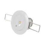 Internal Low Profile Round Emergency Light 15600 EXIT BLADES B3D-LED-M3 Exit Blade, White Recessed LED Emergency Light c/w Down Arrow 14040 BE10-LED-M3-C Exit Blade, Hanging LED Emergency Light 6500