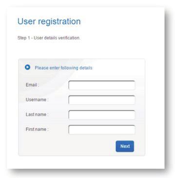 STEP 4 EXPLAINED - USER REGISTRATION PROCESS User Registration - Important Information: Please ensure that you are always using one of the latest versions of: Microsoft Internet Explorer 11 Microsoft