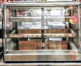 cord with a NEMA 5-20 plug True 59" Length / Full Service Bakery Case w/ Curved Glass - 2 SHELVES ((not 3, picture is for reference). Overall Dimensions: 59 7 8 in. W x 35 1 2 in. D x 47 7 8 in. H.
