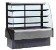 CASE / RS-CN-0530 Display Case, service, multiplexible, 77 1/2"W x 33 1/2"D x 53 3/4"H, tilt forward curved front tempered