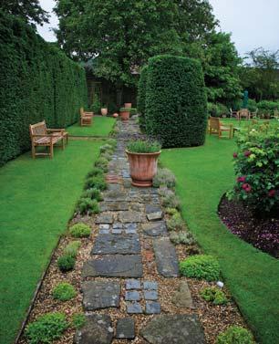 Enjoy the perfumes of the Herbaceous Border on a Summer afternoon and the scent of freshly cut grass.