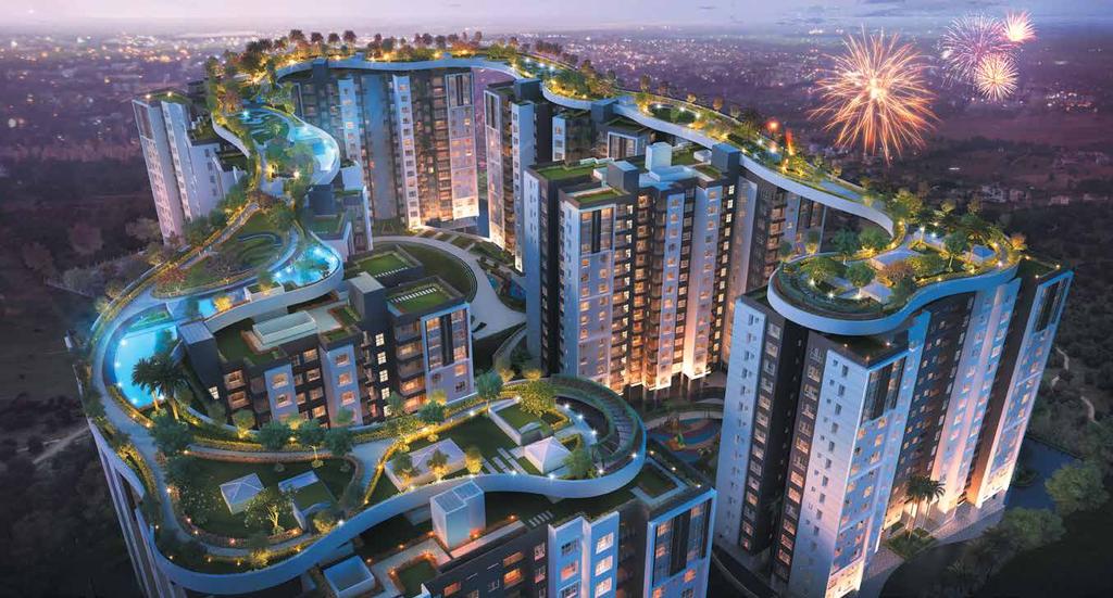It is a heavenly environment with many proposed towers with more than 2500 flats.