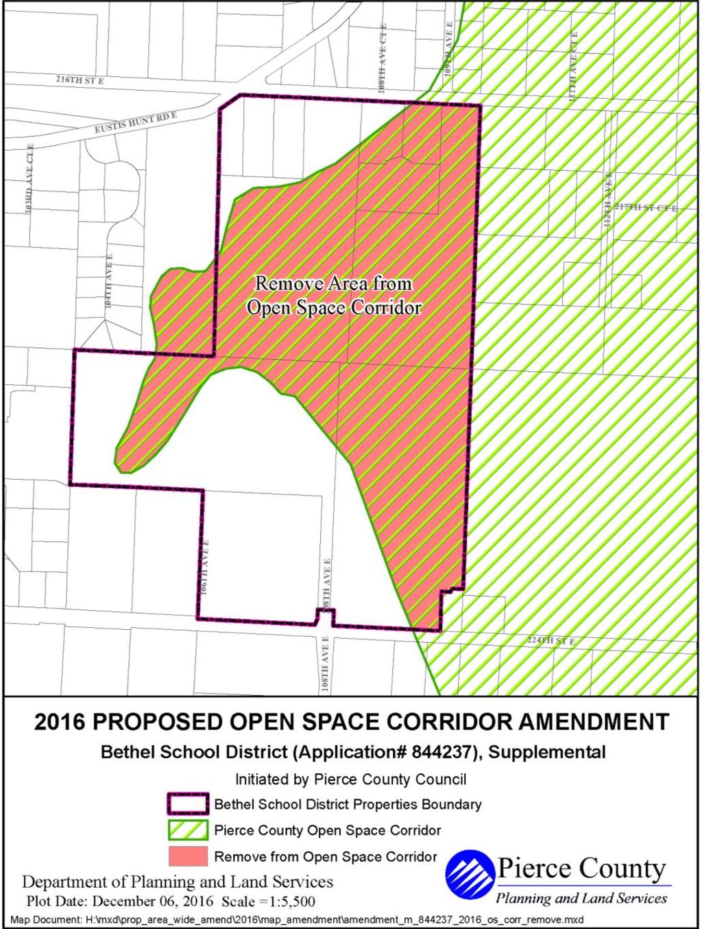Open Space Corridor Amendment Amend the boundary of the Open Space
