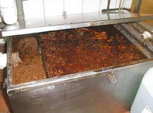 of grease removal. A COMMERCIAL KITCHEN WITHOUT AN EFFECTIVE MEANS OF GREASE REMOVAL CONTRAVENES THE REGULATIONS.