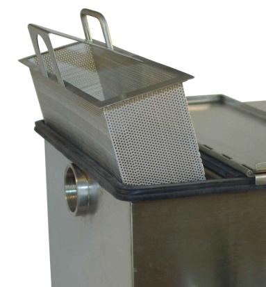 13. The Strainer Basket fits into the inlet chamber and should be in place prior to any water entering the unit. It is designed to ensure it can only be installed in the correct orientation.