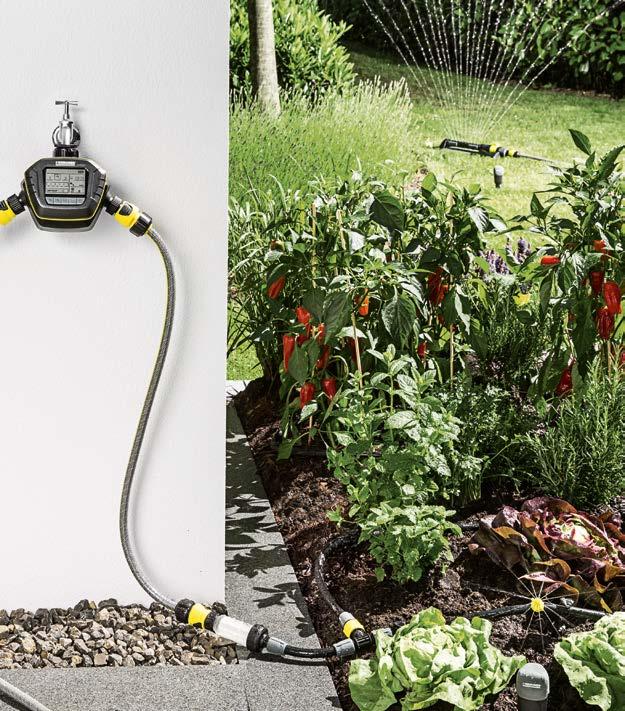 WATERING SYSTEMS Supply from alternative water sources Control the amount of water EFFICIENT WATERING WITH KÄRCHER.