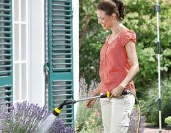 Kärcher s practical showering lance not only provides refreshment, but it is also ideal for watering plants.