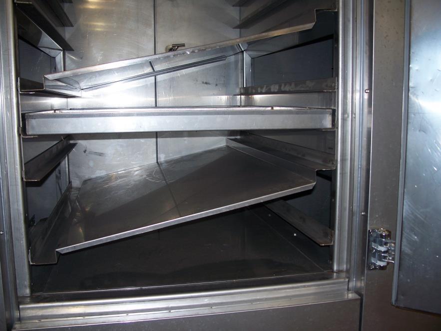 Cabinet Dryer Used Proctor laboratory dryer Perforated trays simulated a perforated