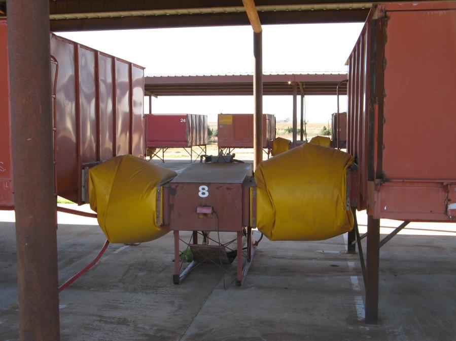 Current Process Peanut wagons Peerless 103 dual 3- phase dryers Open sided barns open to the environment