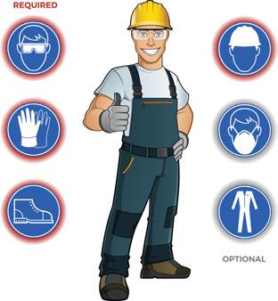 MINIMUM PPE 2 The following list is the recommended minimum PPE while installing Snap Wrap.