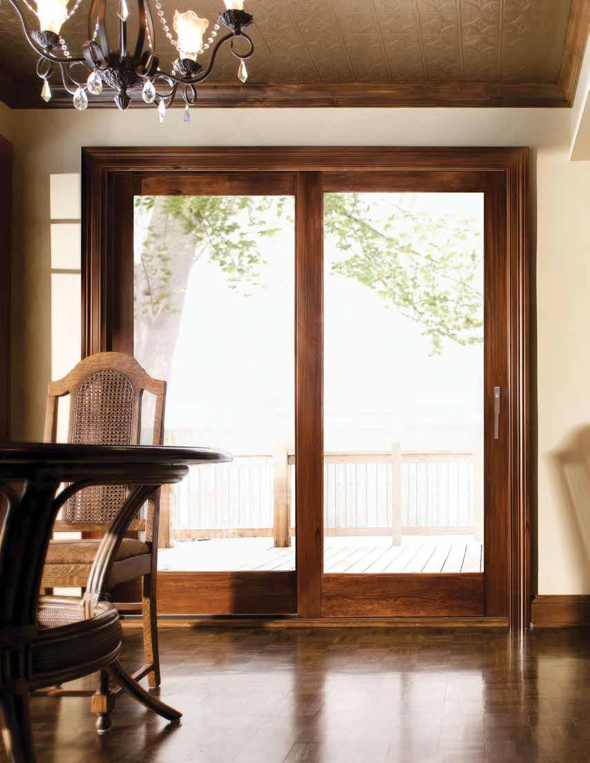 LIFT & SLIDE DOORS DOOR SHOWN: Style: Lift and Slide Patio Door Interior Finish: