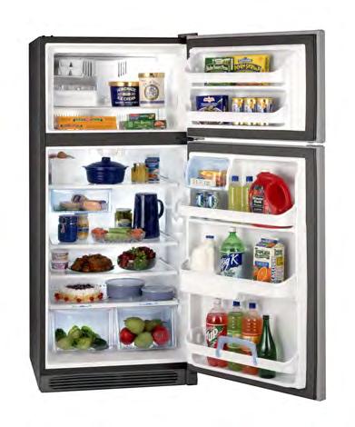 Ice Trays and Ice Server 2 Freezer Door Racks Optional Ice Maker Kit (IM220) Silver Mist Color The Gibson MRTG20V5MM refrigerator is designed with contoured handles that are easy to grasp and create