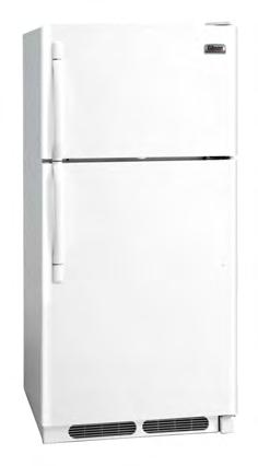The Gibson MRTC18V3MW refrigerator is designed with contoured handles that are easy to grasp and create a distinctive flair to the exterior appearance.