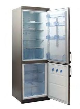 Bottom Mount Refrigerator Frost Free Operation R134A Refrigerant 3 Glass Refrigerator Shelves 2 Crisper Bins Dairy Compartment 4 Half-Width Adjustable and 2 Full-Width Fixed Door Bins Bottle Shelf