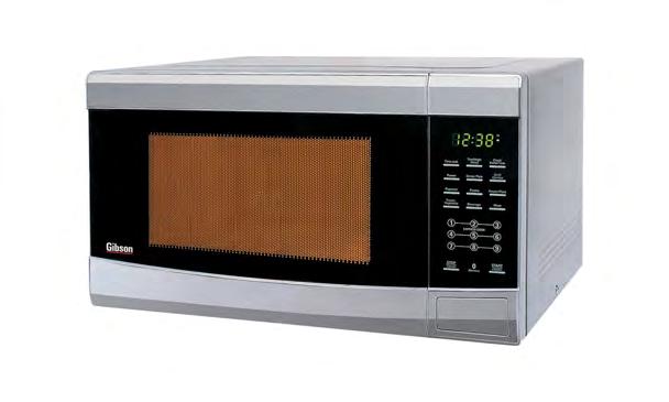 Microwave 42 Liter Combination Grill Digital Clock and Controls Stainless Steel Door and Cabinet 5 Power Levels Auto Weight Defrost Express Cooking Pre-Set Function Turntable Oven Light Safety Lock