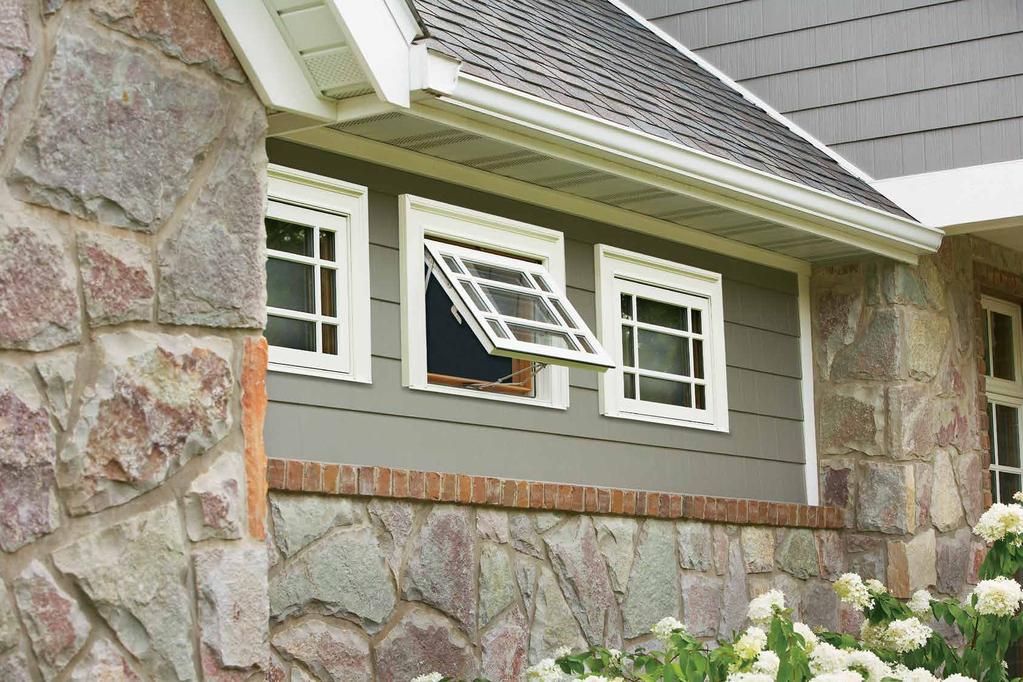 AWNING WINDOWS WINDOWS SHOWN: Configuration: Awning Exterior Color: White