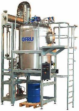 ASC-1500 Solvent Recovery Plant ASC, one of the most modern distillation plants world wide, constructed in intentionally small vessel size, powerful and very comfortable in operation.