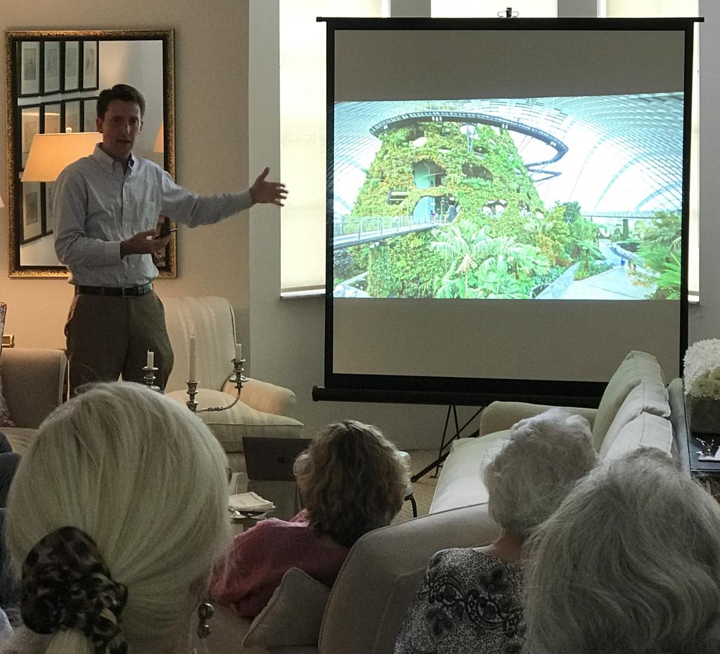 Carl Lewis of Fairchild Tropical Botanic Garden for his wonderful lecture on the vertical gardens of Singapore.