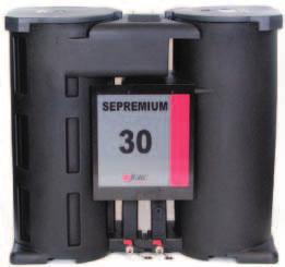 SEPREMIUM 30 SEPREMIUM 30 Oil/water separator for compressor capacities up to 30m 3 /min PRODUCT FEATURES As condensate flows in to the SEPREMIUM, the oil is filtered out through various filtration