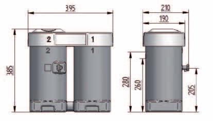 PRODUCT DIMENSIONS MM PURO MINI PRODUCT SPECIFICATIONS Compressor capacity 3.5m 3 /min (125 CFM) Max.