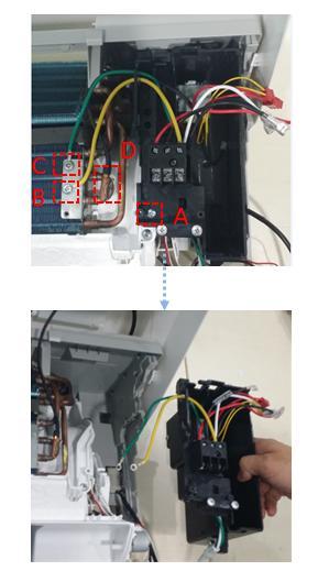 te: It is not necessary to remove the panel to remove the PCB. in order to show clearly inside, these pictures are without panel. 6.