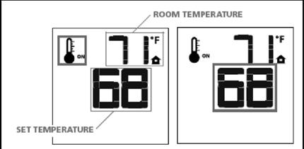 Operation Room Thermostat (Remote Control Operation) The remote control can operate as a room thermostat. The thermostat can be set to desired temperature to control a room's comfort level.