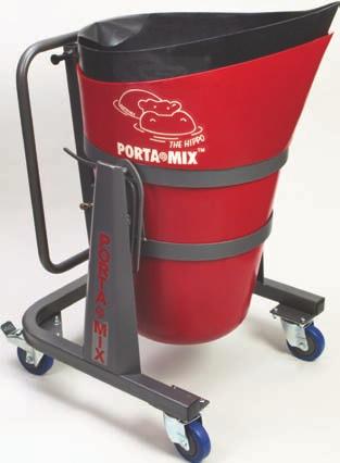 Floor Use PORTAMIX PMH 70X-RL With Rimless Bucket and Removable Liner 2 Tires for
