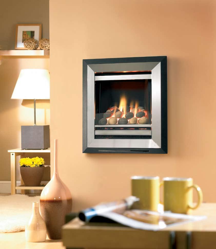 This stunning hole-in-the-wall fire boasts a realistic living flame effect and will perfectly complement a contemporary room setting.