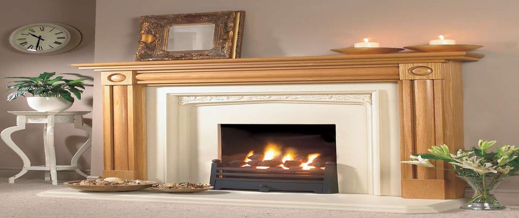 The Waverley, with its beautiful decorative flame effect, is a perfect replacement for a solid fuel grate.